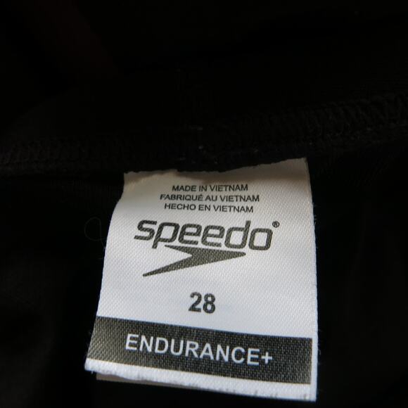 SPEEDO Endurance Jammer Swim Suit Shorts Size 28 Men Polyester  Black Summer - Picture 6 of 7